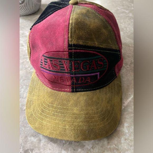 Vintage Other - 𝅺VINTAGE patchwork Las Vegas Nevada snap back baseball cap